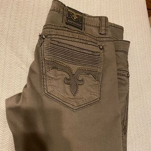 Rock Revival Men’s Jeans dark Forrest green